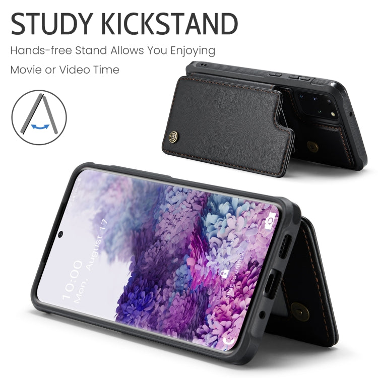 For Samsung Galaxy S20+ CaseMe C22 Card Slots Holder RFID Anti-theft Phone Case(Black) - free shipping - PMC Jewellery - Order now!
