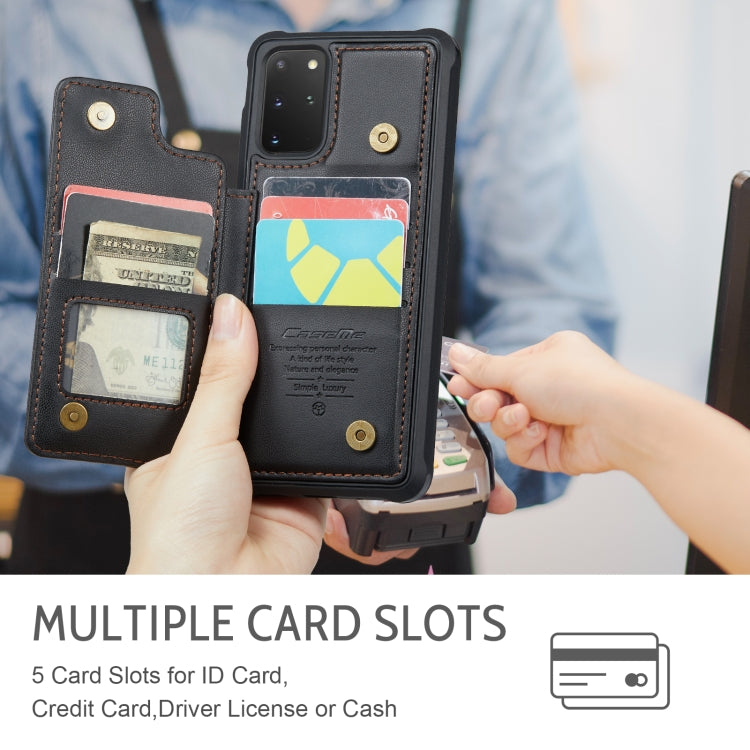 For Samsung Galaxy S20+ CaseMe C22 Card Slots Holder RFID Anti-theft Phone Case(Black) - free shipping - PMC Jewellery - Order now!