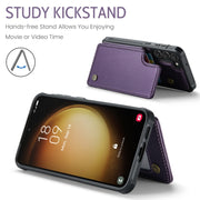 For Samsung Galaxy S23+ 5G CaseMe C22 Card Slots Holder RFID Anti-theft Phone Case(Purple)