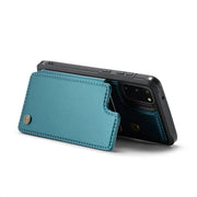 For Samsung Galaxy S20 CaseMe C22 Card Slots Holder RFID Anti-theft Phone Case(Blue Green)