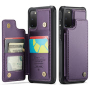 For Samsung Galaxy S20 CaseMe C22 Card Slots Holder RFID Anti-theft Phone Case(Purple)