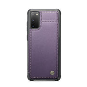 For Samsung Galaxy S20 CaseMe C22 Card Slots Holder RFID Anti-theft Phone Case(Purple)