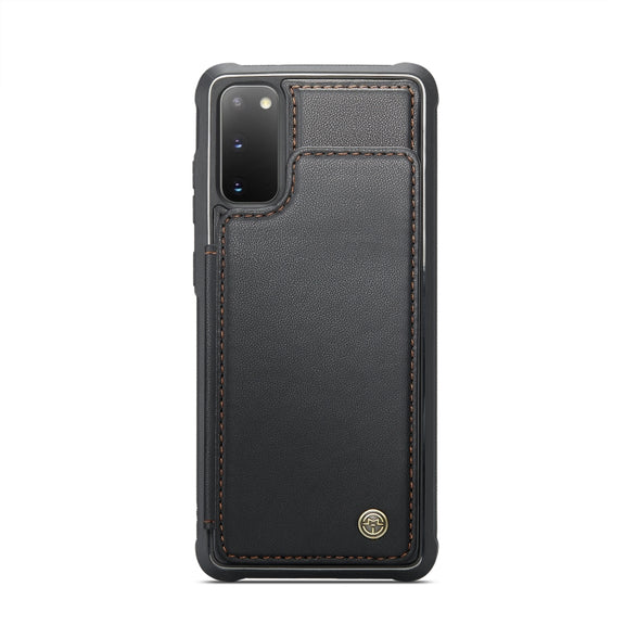 For Samsung Galaxy S20 CaseMe C22 Card Slots Holder RFID Anti-theft Phone Case(Black)