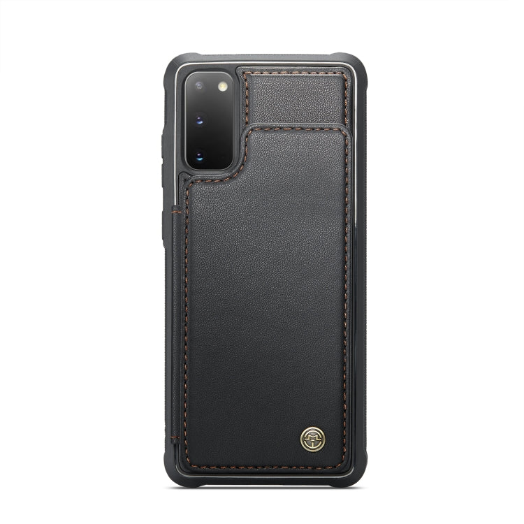 For Samsung Galaxy S20 CaseMe C22 Card Slots Holder RFID Anti-theft Phone Case(Black)