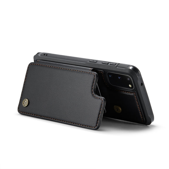 For Samsung Galaxy S20 CaseMe C22 Card Slots Holder RFID Anti-theft Phone Case(Black)