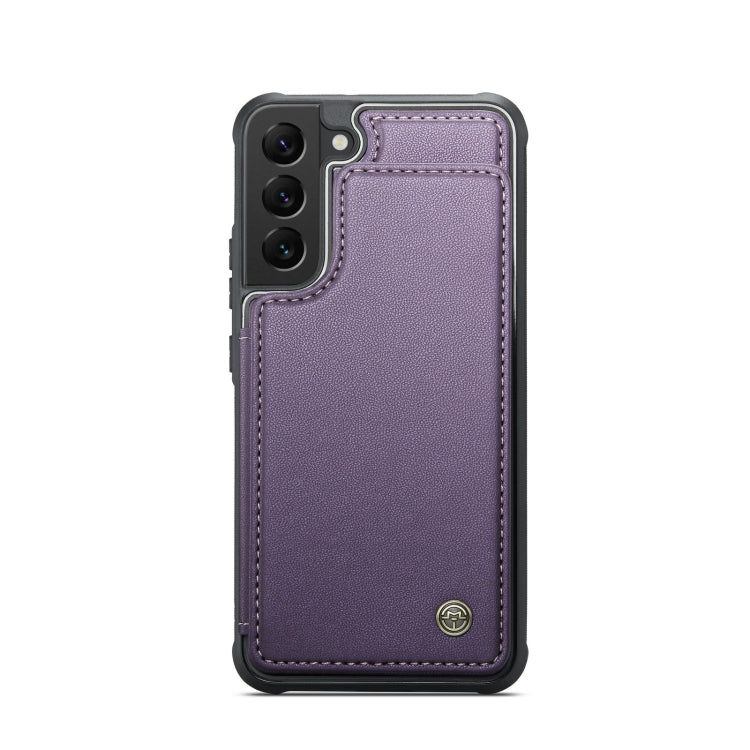 For Samsung Galaxy S21 5G CaseMe C22 Card Slots Holder RFID Anti-theft Phone Case(Purple) - free shipping - PMC Jewellery - Order now!