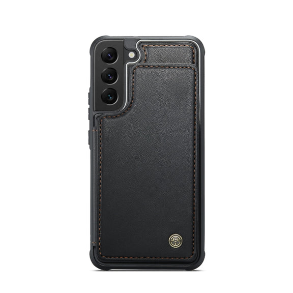 For Samsung Galaxy S21 5G CaseMe C22 Card Slots Holder RFID Anti-theft Phone Case(Black)