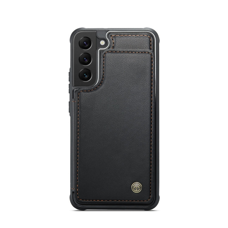 For Samsung Galaxy S21 5G CaseMe C22 Card Slots Holder RFID Anti-theft Phone Case(Black)
