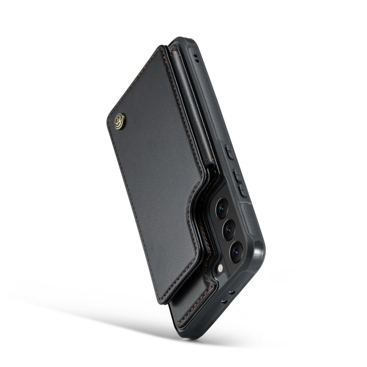 For Samsung Galaxy S21 5G CaseMe C22 Card Slots Holder RFID Anti-theft Phone Case(Black) - free shipping - PMC Jewellery - Order now!