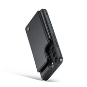 For Samsung Galaxy S21 5G CaseMe C22 Card Slots Holder RFID Anti-theft Phone Case(Black)