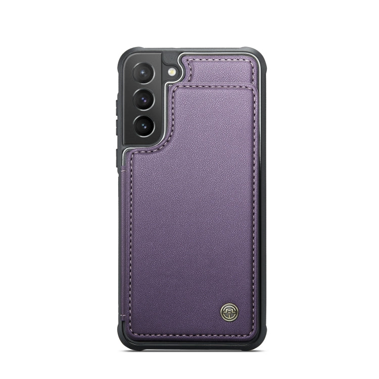 For Samsung Galaxy S21+ 5G CaseMe C22 Card Slots Holder RFID Anti-theft Phone Case(Purple) - free shipping - PMC Jewellery - Order now!