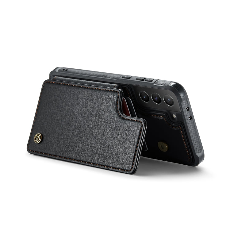 For Samsung Galaxy S21+ 5G CaseMe C22 Card Slots Holder RFID Anti-theft Phone Case(Black) - free shipping - PMC Jewellery - Order now!