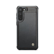 For Samsung Galaxy S23 5G CaseMe C22 Card Slots Holder RFID Anti-theft Phone Case(Black)