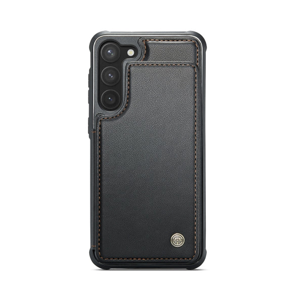 For Samsung Galaxy S23 5G CaseMe C22 Card Slots Holder RFID Anti-theft Phone Case(Black)