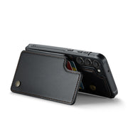 For Samsung Galaxy S23 5G CaseMe C22 Card Slots Holder RFID Anti-theft Phone Case(Black)