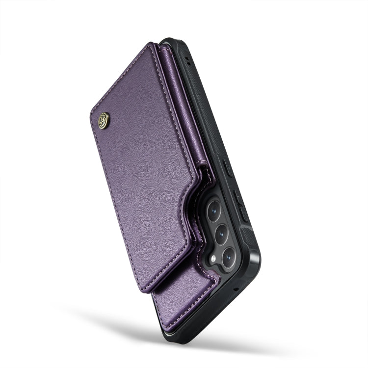 For Samsung Galaxy S23 FE 5G CaseMe C22 Card Slots Holder RFID Anti-theft Phone Case(Purple) - free shipping - PMC Jewellery - Order now!