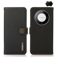 For Huawei Mate 60 Pro KHAZNEH Custer Genuine Leather RFID Phone Case(Black) - Huawei Cases by PMC TechLife | Online Shopping South Africa | PMC TechLife | Buy Now Pay Later Mobicred