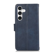For Samsung Galaxy S24 5G Wristband Card Slot Leather Phone Case(Blue)