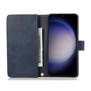 For Samsung Galaxy S24 5G Wristband Card Slot Leather Phone Case(Blue)