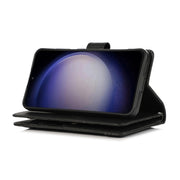 For Samsung Galaxy S24+ 5G Wristband Card Slot Leather Phone Case(Black)