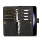 For Samsung Galaxy S24+ 5G Wristband Card Slot Leather Phone Case(Black)