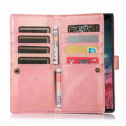 For Samsung Galaxy S24 Ultra 5G Wristband Card Slot Leather Phone Case(Rose Gold)