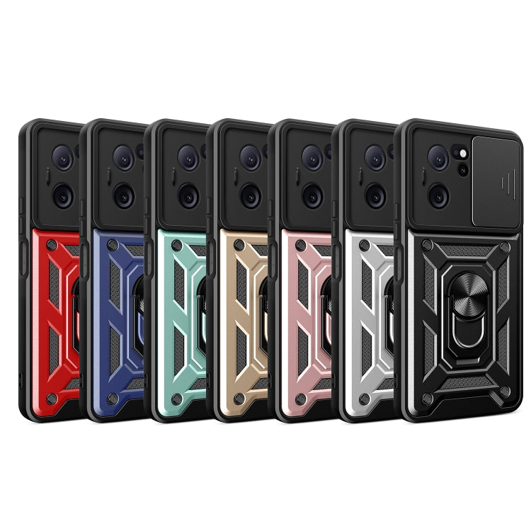 For Xiaomi Redmi K60 Ultra 5G Sliding Camera Cover Design TPU Hybrid PC Phone Case(Black)