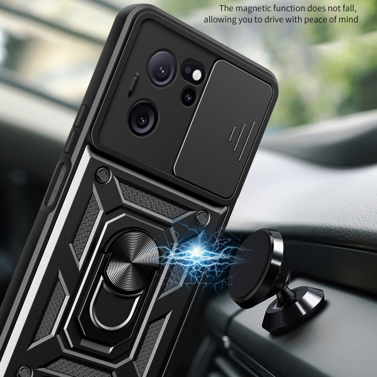 For Xiaomi Redmi K60 Ultra 5G Sliding Camera Cover Design TPU Hybrid PC Phone Case(Gold) - Redmi K60 Ultra Cases by PMC TechLife | Online Shopping South Africa | PMC TechLife | Buy Now Pay Later Mobicred