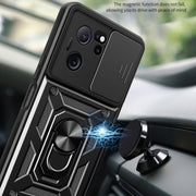 For Xiaomi Redmi K60 Ultra 5G Sliding Camera Cover Design TPU Hybrid PC Phone Case(Blue)