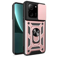 For Xiaomi 13T/13T Pro/Redmi K60 Ultra Sliding Camera Cover Design TPU Hybrid PC Phone Case(Rose Gold) - Redmi K60 Ultra Cases by PMC TechLife | Online Shopping South Africa | PMC TechLife | Buy Now Pay Later Mobicred