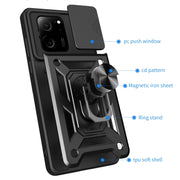 For Xiaomi 13T/13T Pro/Redmi K60 Ultra Sliding Camera Cover Design TPU Hybrid PC Phone Case(Rose Gold)