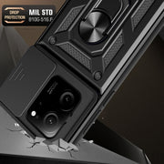 For Xiaomi 13T/13T Pro/Redmi K60 Ultra Sliding Camera Cover Design TPU Hybrid PC Phone Case(Rose Gold)