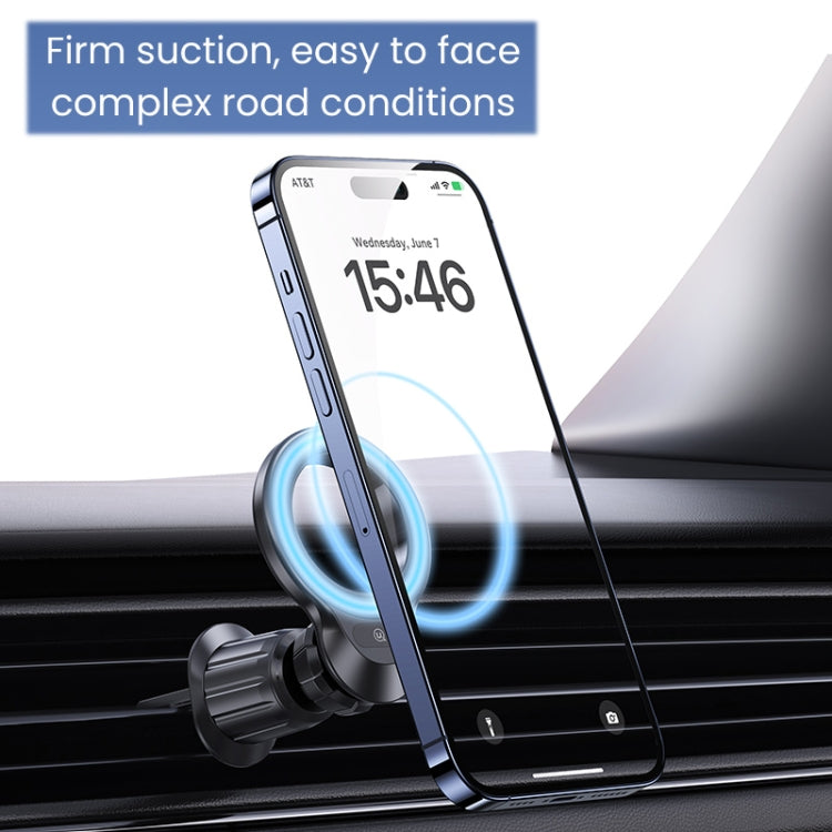 USAMS US-ZJ075 Magnetic Car Air Vent Phone Holder(Black) - free shipping - PMC TechLife - Order now!