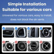 USAMS US-ZJ075 Magnetic Car Air Vent Phone Holder(Black)