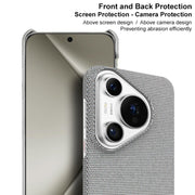 For Huawei Pura 70 imak Ruiyi Series Cloth Texture PU + PC Phone Case(Dark Grey)