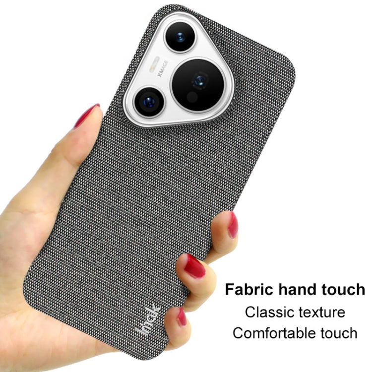 For Huawei Pura 70 imak Ruiyi Series Cloth Texture PU + PC Phone Case(Dark Grey)