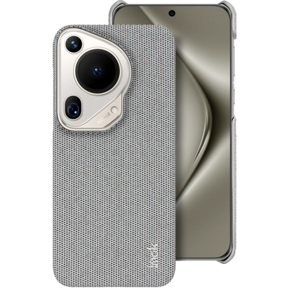 For Huawei Pura 70 Ultra imak Ruiyi Series Cloth Texture PU + PC Phone Case(Light Grey)