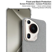 For Huawei Pura 70 Ultra imak Ruiyi Series Cloth Texture PU + PC Phone Case(Dark Grey)