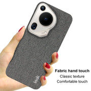 For Huawei Pura 70 Ultra imak Ruiyi Series Cloth Texture PU + PC Phone Case(Dark Grey)