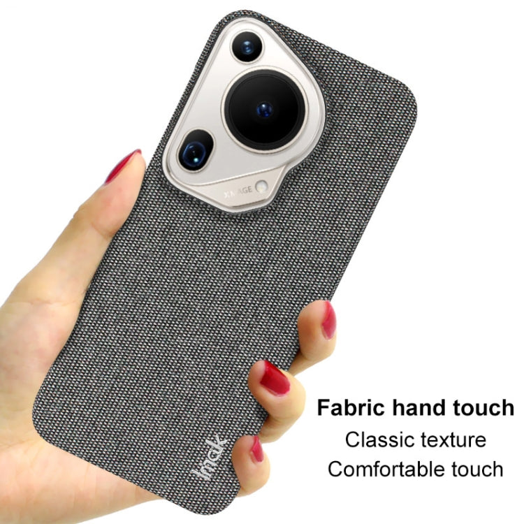 For Huawei Pura 70 Ultra imak Ruiyi Series Cloth Texture PU + PC Phone Case(Dark Grey)