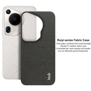 For Huawei Pura 70 Ultra imak Ruiyi Series Cloth Texture PU + PC Phone Case(Dark Grey)
