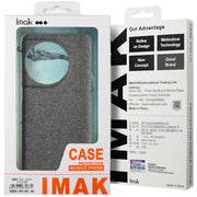 For Huawei Pura 70 Ultra imak Ruiyi Series Cloth Texture PU + PC Phone Case(Dark Grey)