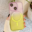 For iPhone 13 MagSafe Magnetic TPU + Acrylic Gradient Color Phone Case(Purple Yellow) - iPhone 13 Cases by PMC TechLife | Online Shopping South Africa | PMC TechLife