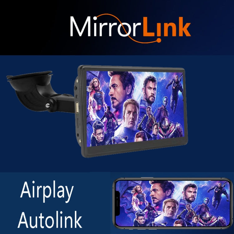 X70-1 Car 7 inch IPS Portable Smart Screen Wireless Screen Projection Carplay Android Auto(Black) - Car Monitor by PMC TechLife | Online Shopping South Africa | PMC TechLife | Buy Now Pay Later Mobicred