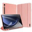 For Samsung Galaxy Tab S9 FE DUX DUCIS Domo Series Magnetic Flip Leather Tablet Case(Pink) - Galaxy Tab S9 FE by DUX DUCIS | Online Shopping South Africa | PMC TechLife | Buy Now Pay Later Mobicred