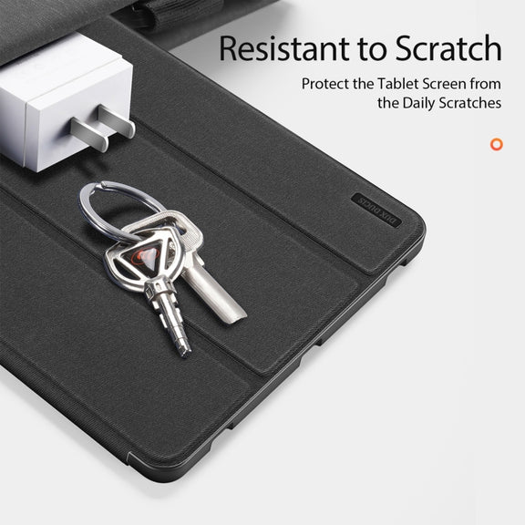 For Samsung Galaxy Tab S10+ DUX DUCIS Domo Series Magnetic Flip Leather Tablet Case(Black)