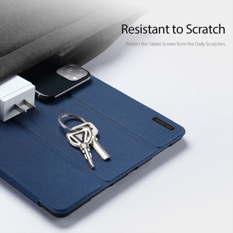 For Samsung Galaxy Tab S10 Ultra DUX DUCIS Domo Series Magnetic Flip Leather Tablet Case(Blue) - free shipping - PMC Jewellery - Order now!