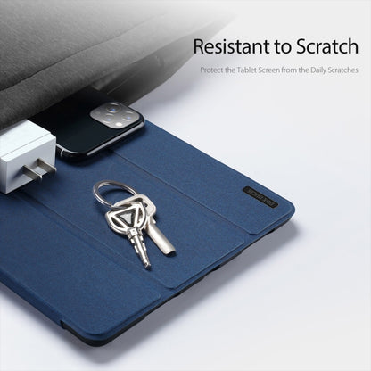 For Samsung Galaxy Tab S10 Ultra DUX DUCIS Domo Series Magnetic Flip Leather Tablet Case(Blue) - free shipping - PMC Jewellery - Order now!