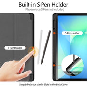 For Samsung Galaxy Tab S10 FE+ DUX DUCIS Domo Series Magnetic Flip Leather Tablet Case(Black)