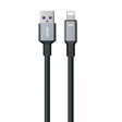 WK WDC-17 2.4A USB to 8 Pin Silicone Data Cable, Length: 1.2m(Black) - free shipping - PMC TechLife - Order now!